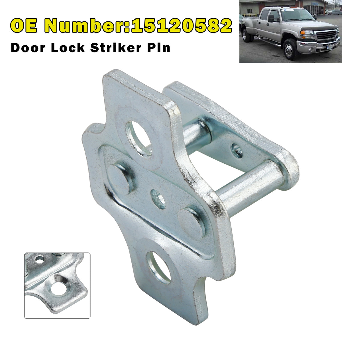 Door Lock Striker Pin 15120582 For GM 01-2007 Sierra Silverado