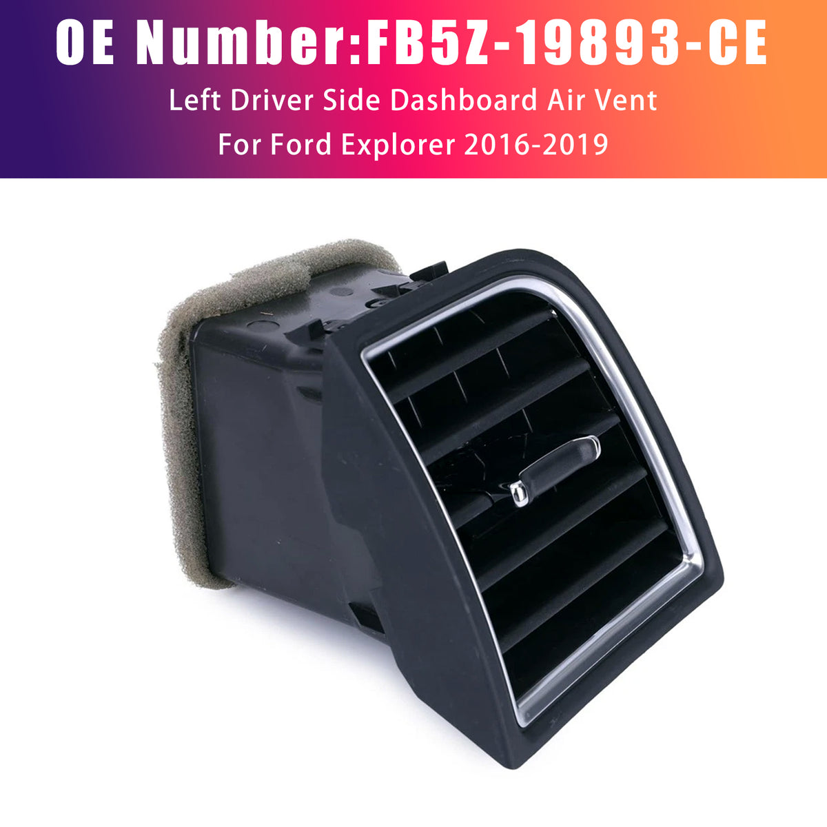 Left Driver Side Dashboard Air Vent Outer FB5Z-19893-CE For Ford 2016-2019 Explorer