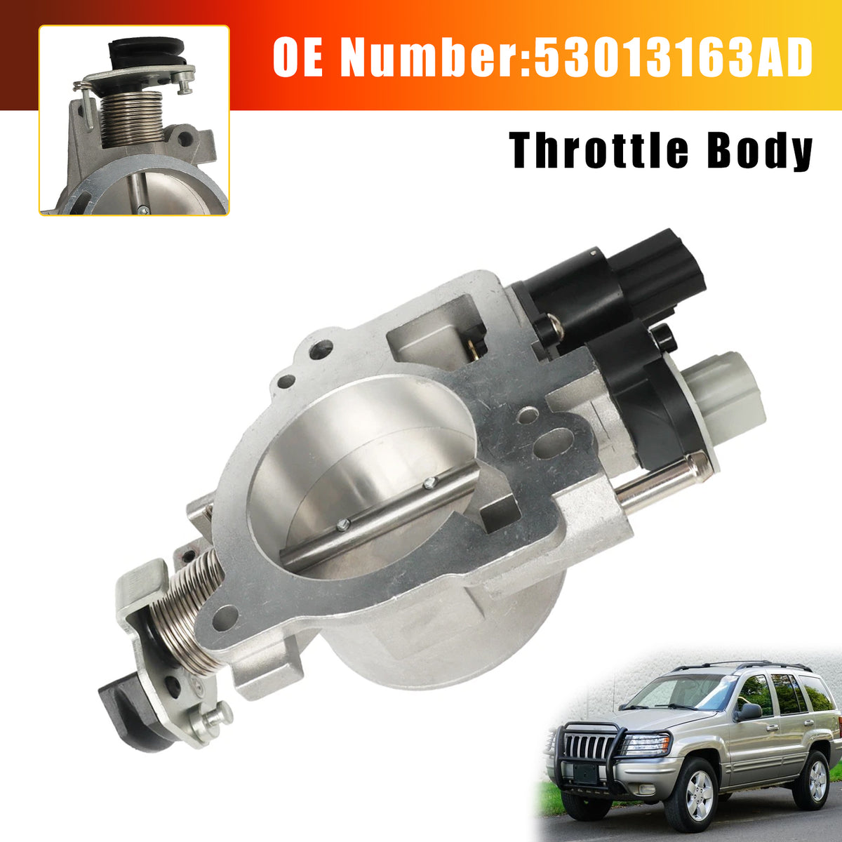 Throttle Body Assembly 53013163AD For Jeep Grand Cherokee 4.7L V8 2001-2004