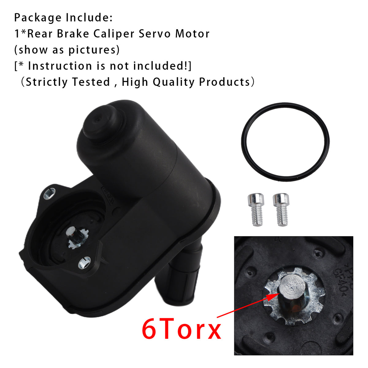 Rear Brake Caliper Servo Motor 6 Torx For Audi A6 C6 4F2 4F5 4FH 4F0998281B