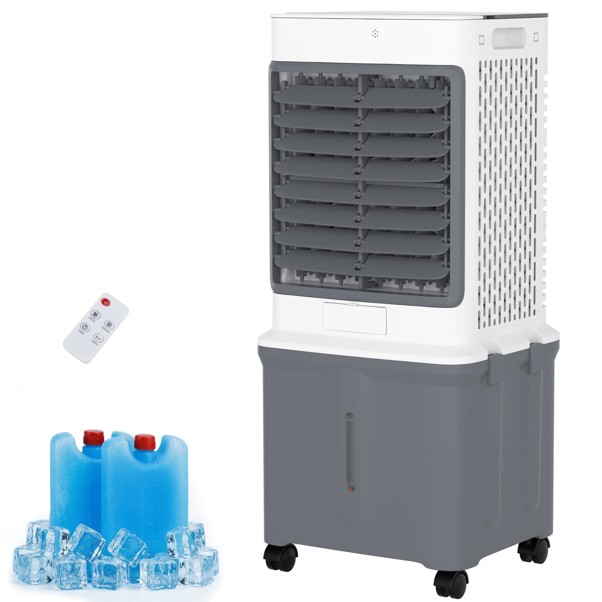 Portable 8.5 Gal Evaporative Air Conditioner 3-IN-1 Evaporative Cooler w/ Remote Control Fan & Humidifier