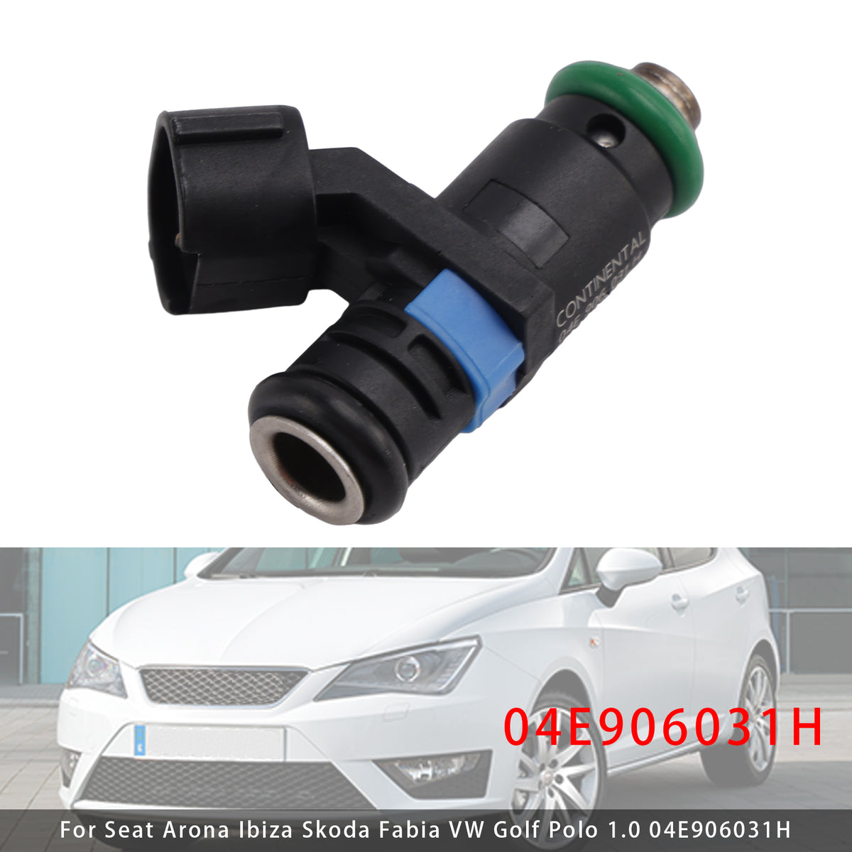 1Pcs Fuel Injector For Seat Arona Ibiza Skoda Fabia VW Golf Polo 1.0 04E906031H