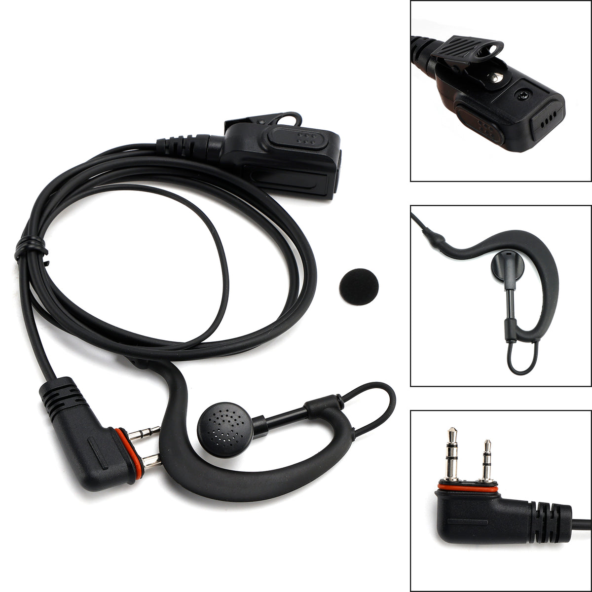 ICOM A24/25-020 Earhook Headset For ICOM A25CE A25N A24 Walkie-Talkie Radio