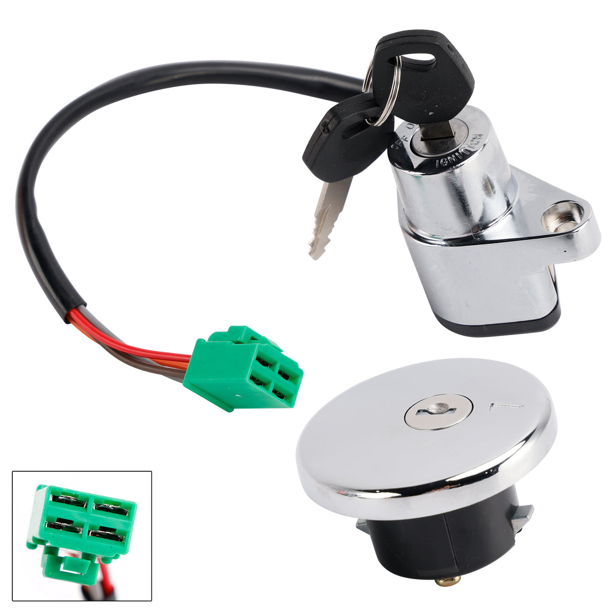 Ignition Key Switch Fuel Cap Lock Set For Suzuki Savage 650 Boulevard S40 86-19