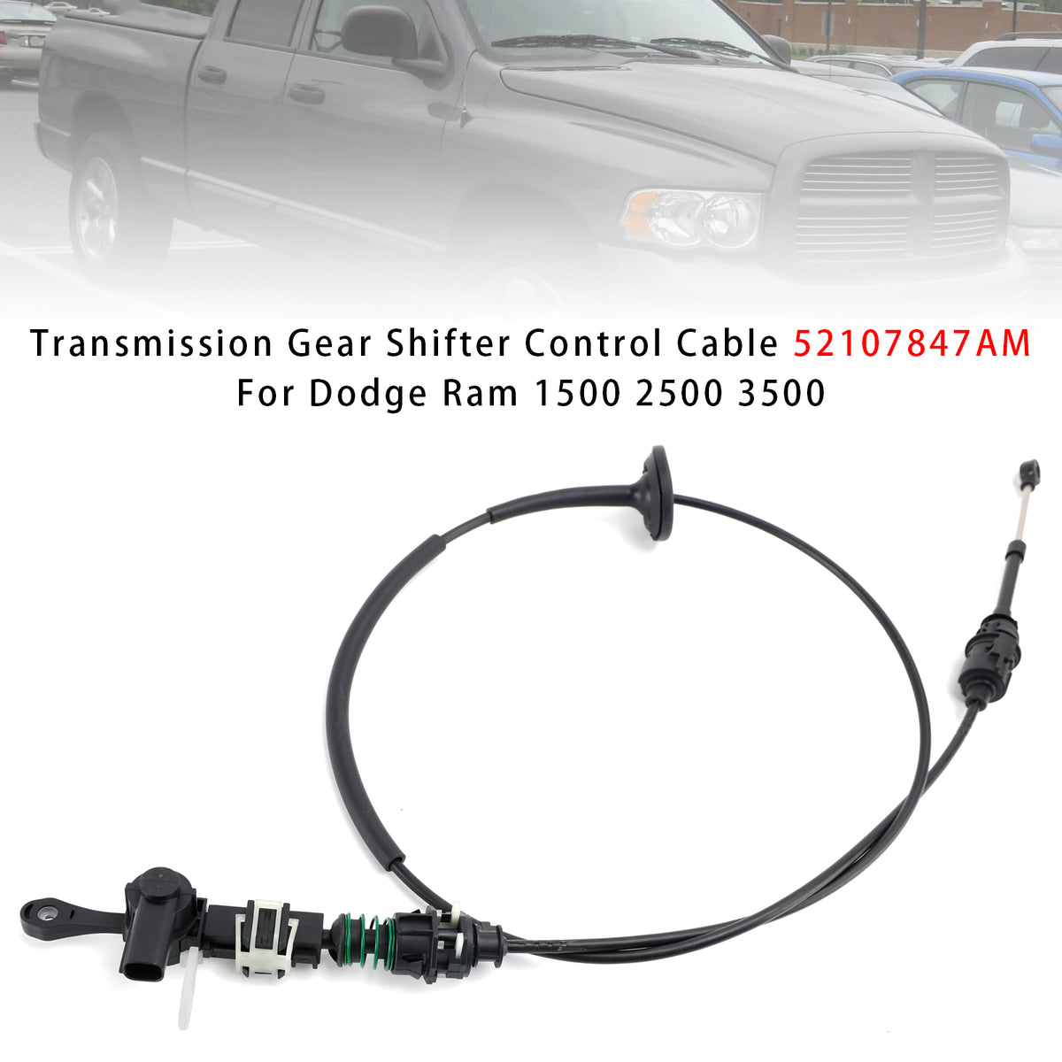 Transmission Gear Shifter Control Cable 52107847AM For Dodge Ram 1500 2500 3500