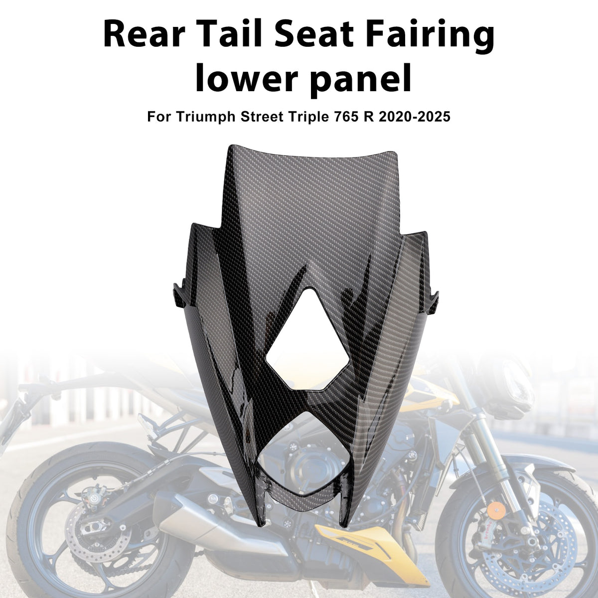 Rear Tail Seat Fairing lower panel For Street Triple 765 R/RS 2020-2025
