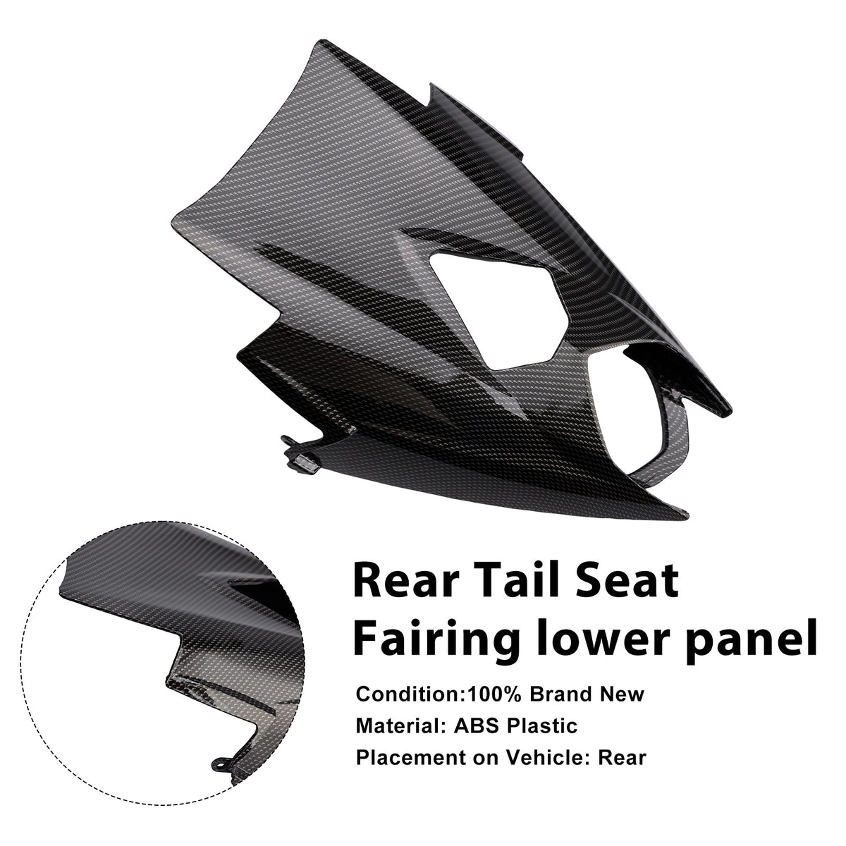 Rear Tail Seat Fairing lower panel For Street Triple 765 R/RS 2020-2025
