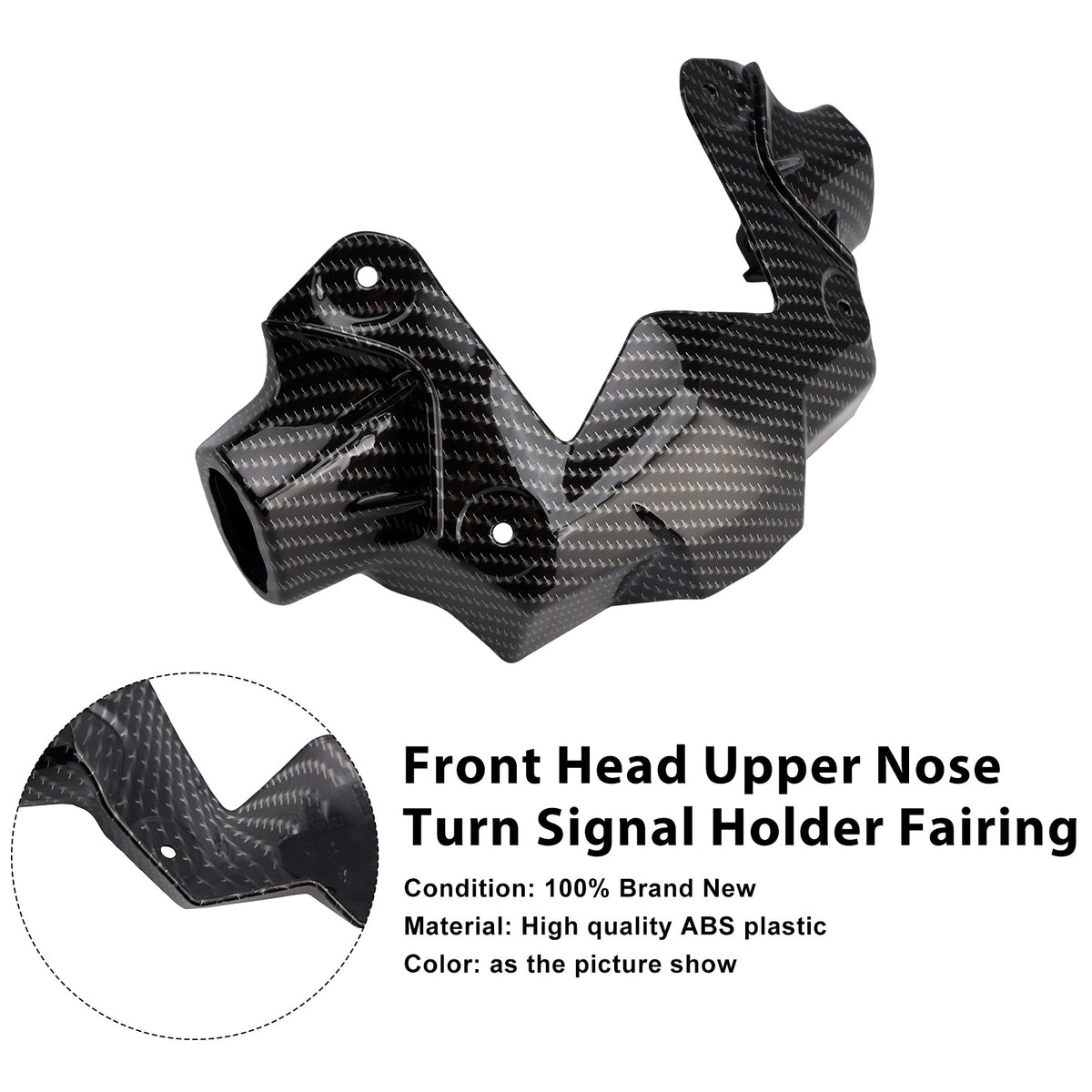 Front Head Upper Nose Turn Signal Holder Fairing For Kawasaki Z900 2020-2024