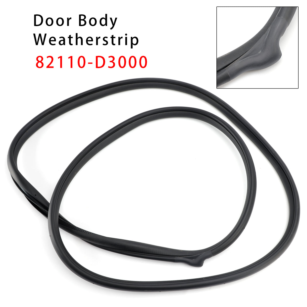 Front Left Door Body Side Weatherstrip 82110-D3000 For Hyundai Tucson 2016-2021