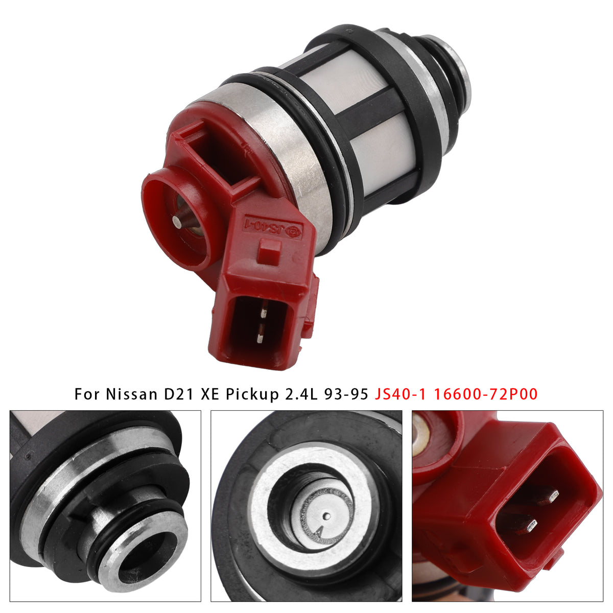 Nissan PICKUP SHORT BED XE 2.4L 4 Cyl.1995 1Pcs Fuel Injector 16600-72P00 JS40-1 Generic