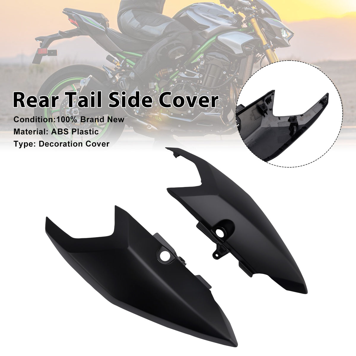 Rear Tail Side Cover Fairing For Yamaha Tenere 700 T700S 2025-2026 Matte Black