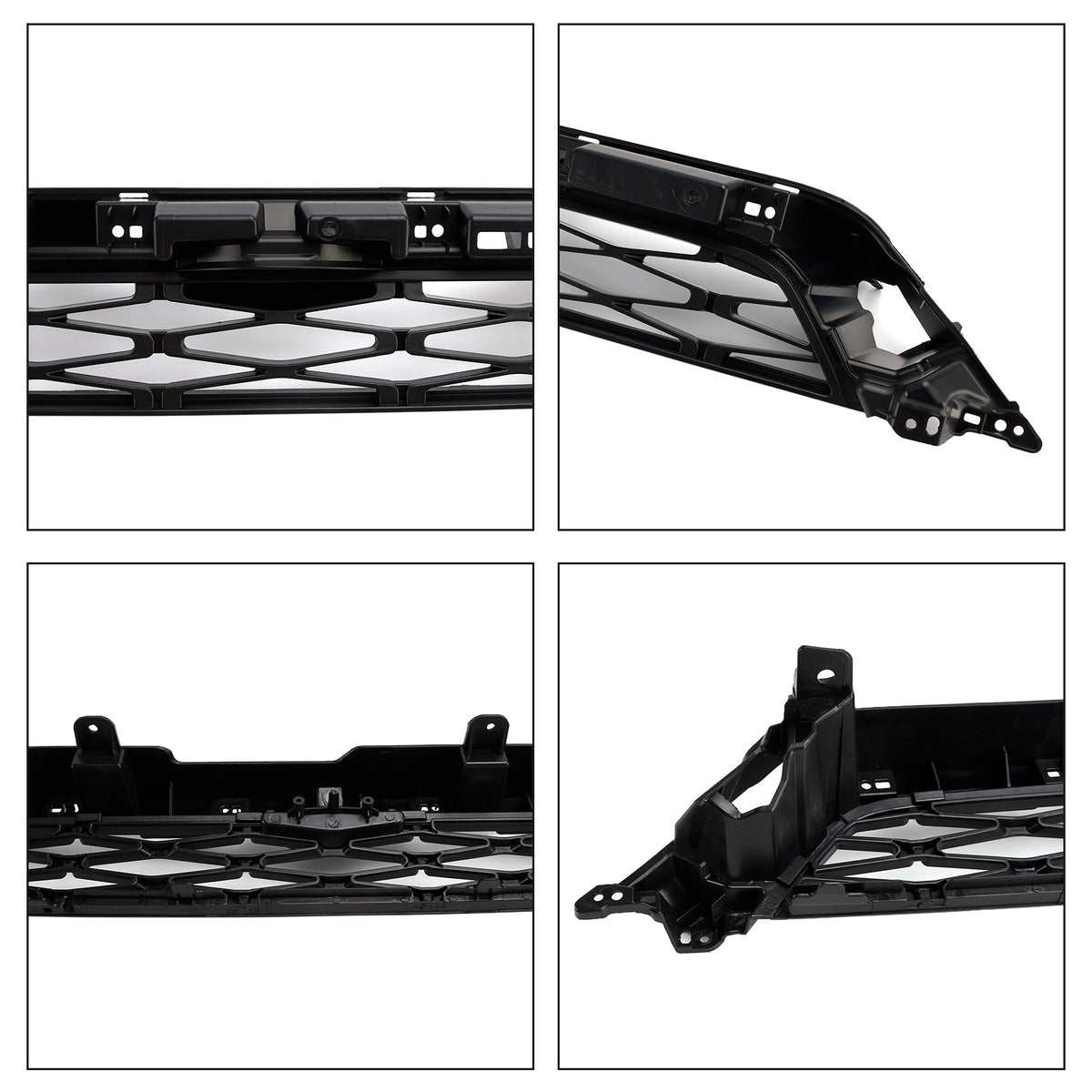 2 Piece Front Bumper Grille Grill Fit Toyota 4Runner TRD PRO 2020-2024 Black