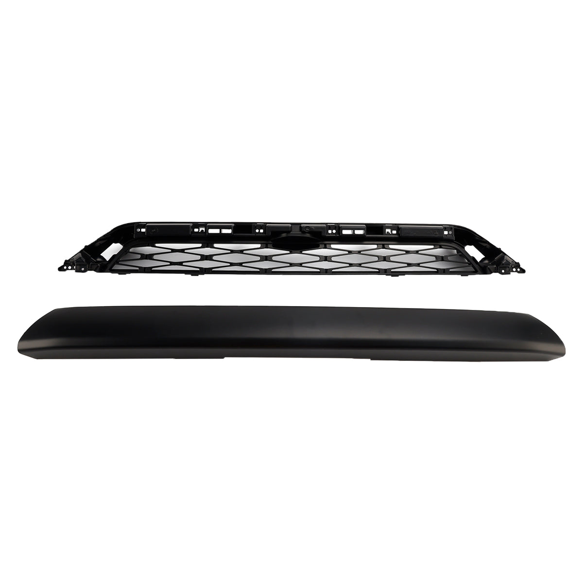 2 Piece Front Bumper Grille Grill Fit Toyota 4Runner TRD PRO 2020-2024 Black