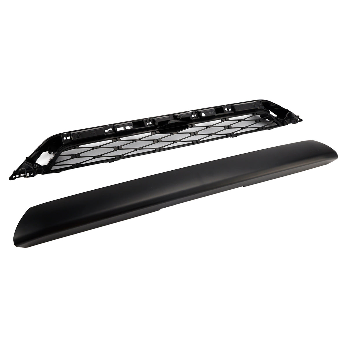 2 Piece Front Bumper Grille Grill Fit Toyota 4Runner TRD PRO 2020-2024 Black