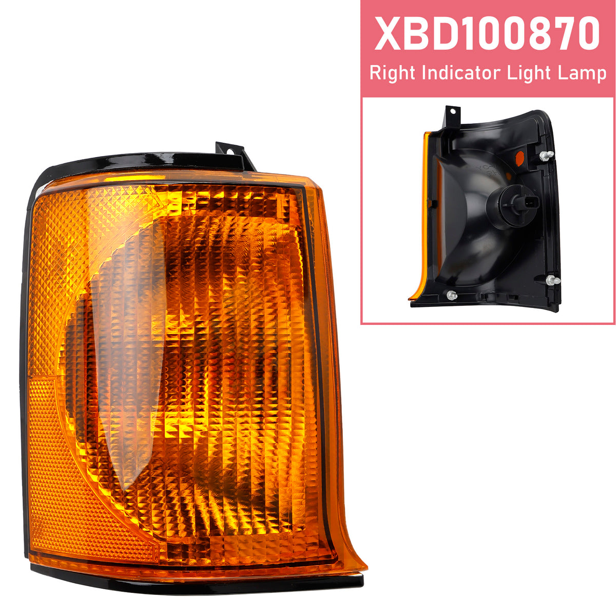 Right Indicator Light Lamp XBD100870 for Land Rover Discovery 2 Front L/H N/S