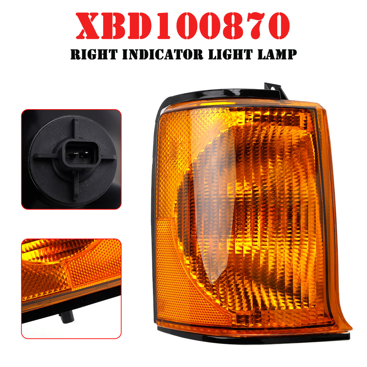 Right Indicator Light Lamp XBD100870 for Land Rover Discovery 2 Front L/H N/S