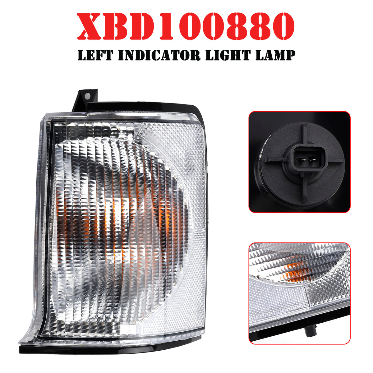 Left Indicator Light Lamp XBD100880 for Land Rover Discovery 2 Front L/H N/S