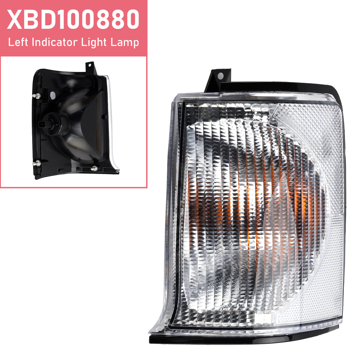Left Indicator Light Lamp XBD100880 for Land Rover Discovery 2 Front L/H N/S