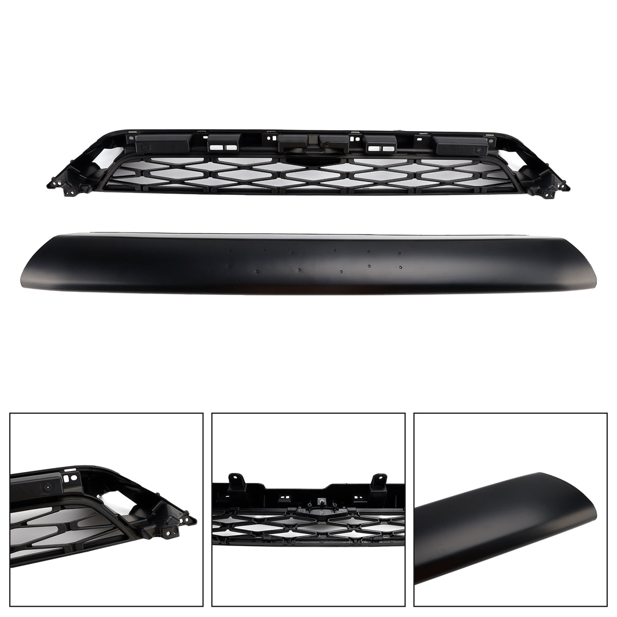 2pcs Front Bumper Grille Grill Fit Toyota 4Runner TRD PRO 2014-2019 Black