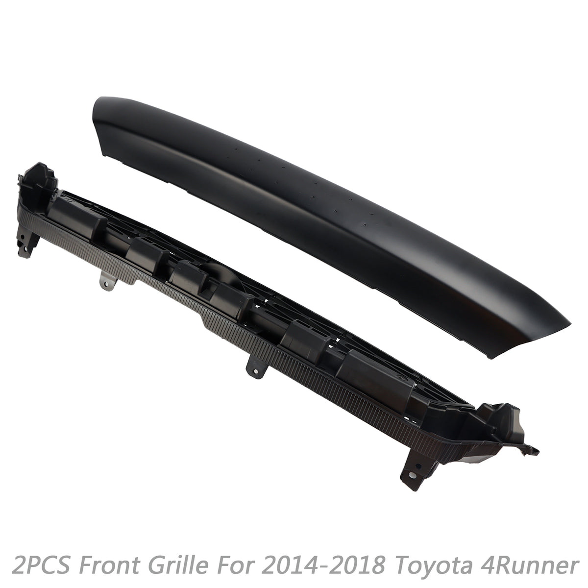 2pcs Front Bumper Grille Grill Fit Toyota 4Runner TRD PRO 2014-2019 Black
