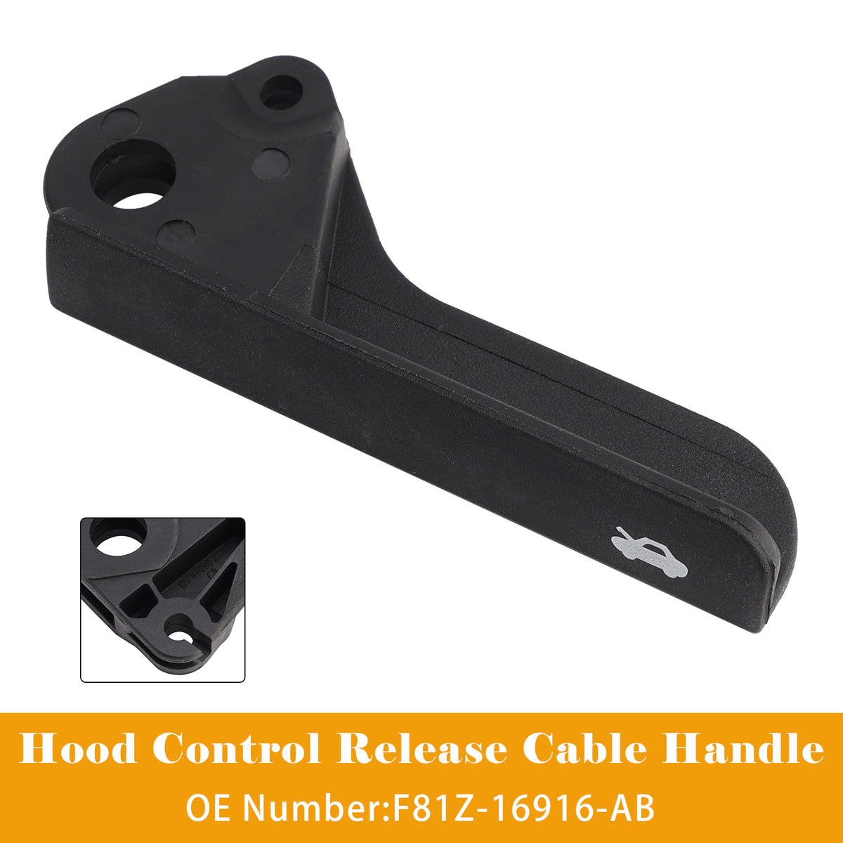 Hood Control Release Cable Handle F81Z-16916-AB For Ford F250 350 1999-2010