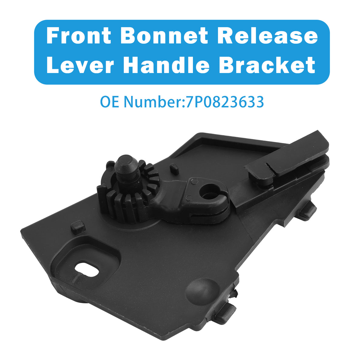2011-2017 VW Touareg Black Front Bonnet Release Lever Handle Bracket 7P0823633 Generic