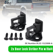 2x Door Lock Striker Pin w/Bolt For Ford F150 F250 F350 1999-2016 Single Cab or Crew Cab