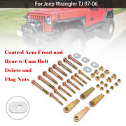 Jeep Wrangler TJ 97-06 Control Arm Front and Rear w/Cam Bolt Delete and Flag Nuts RO-0034 1025 Generic
