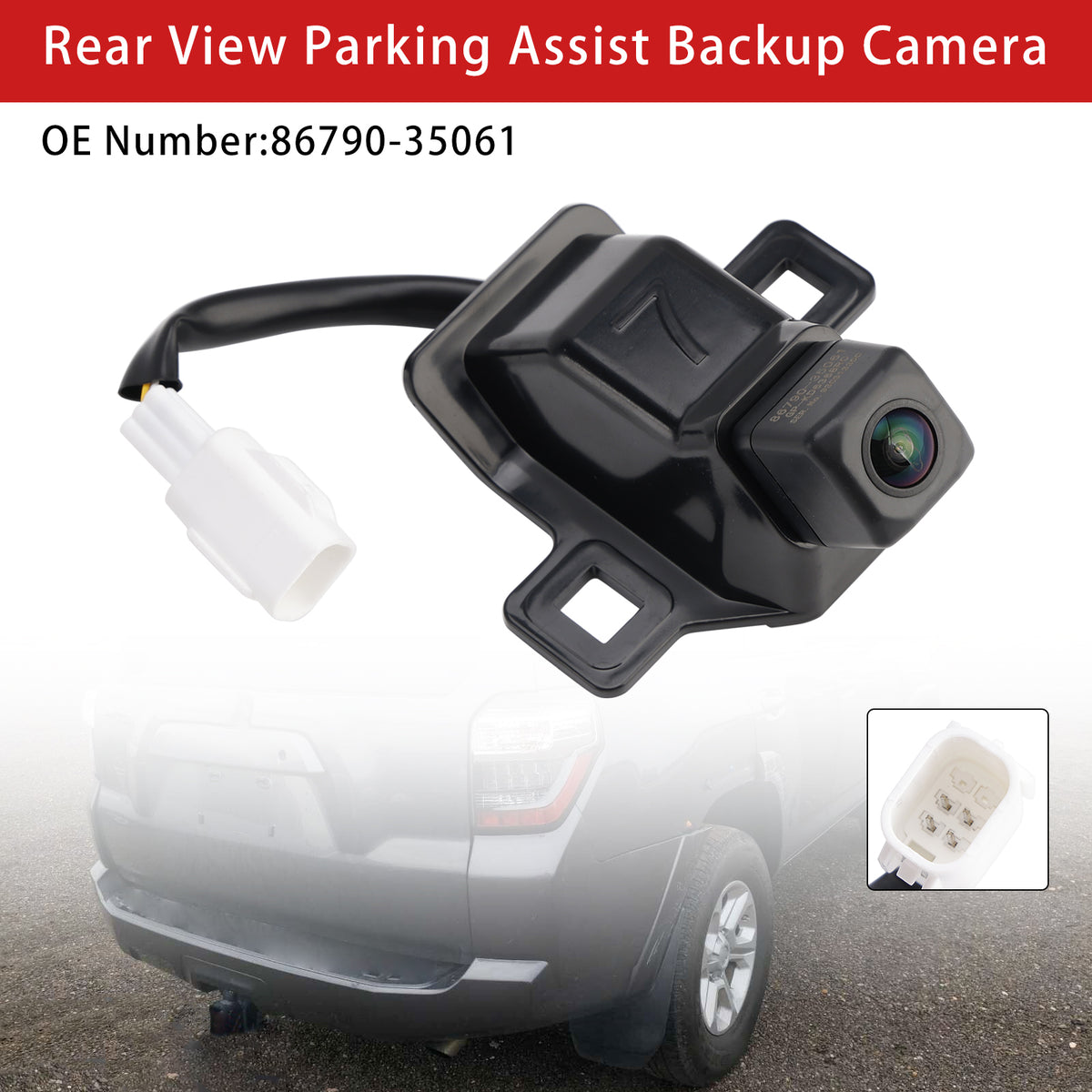 Rear View Parking Assist Backup Camera 86790-35061 For Toyota 4Runner 2014-2024