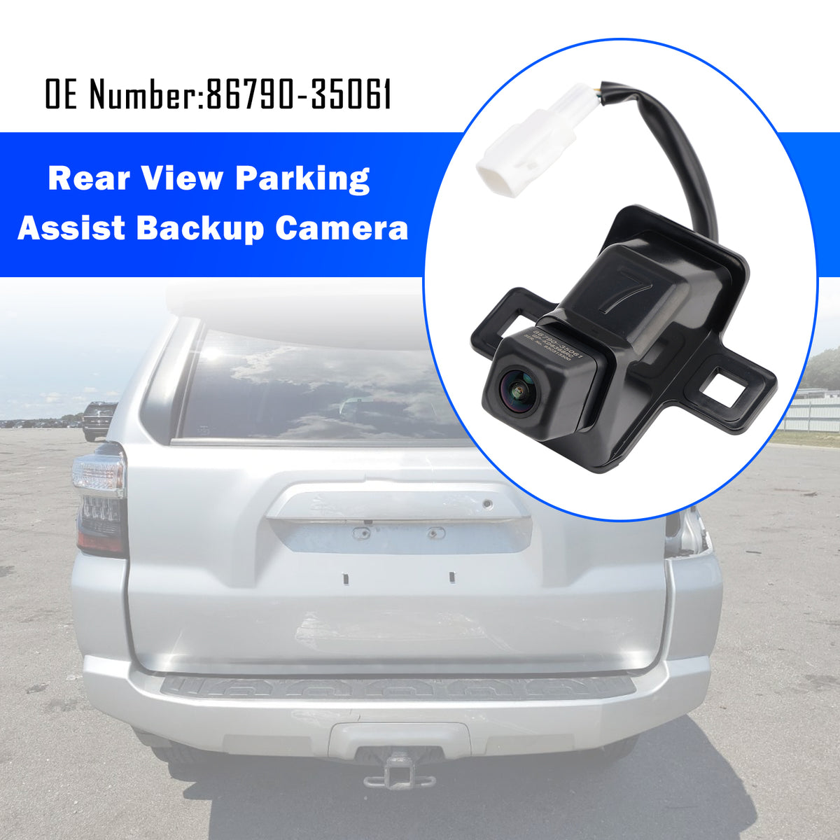 Rear View Parking Assist Backup Camera 86790-35061 For Toyota 4Runner 2014-2024