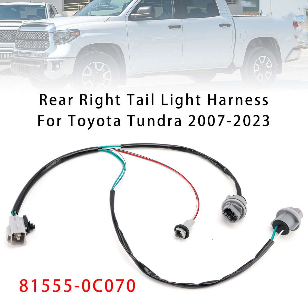Rear Right Tail Light Harness For Toyota Tundra 2007-2023