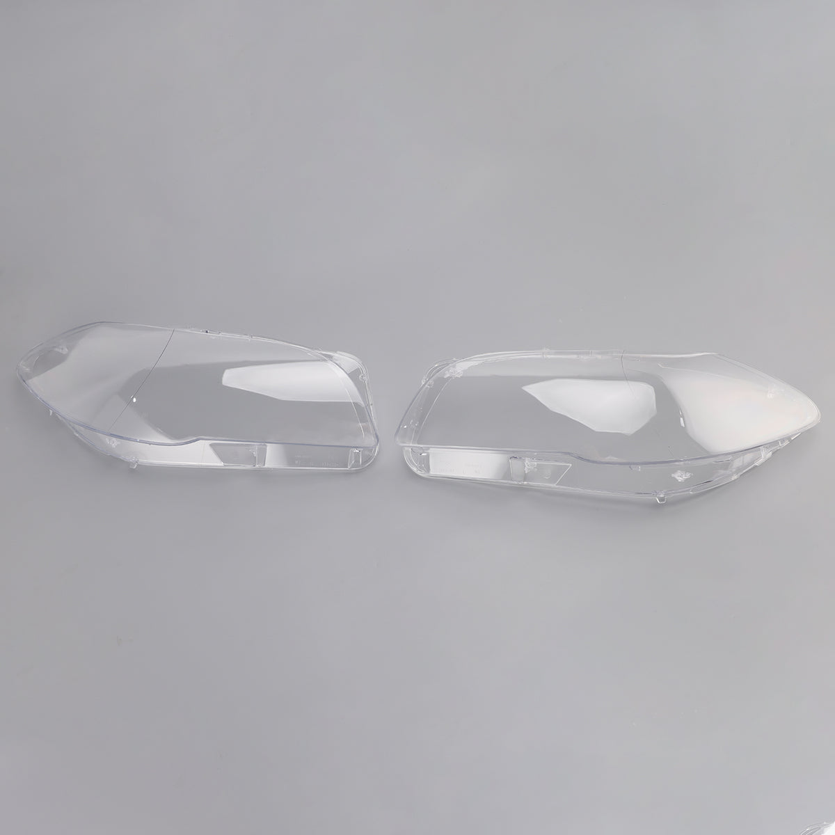 Left+Right Headlight Plastic Cover with Seal Kit For BMW 5 F10 F11 2009-2017