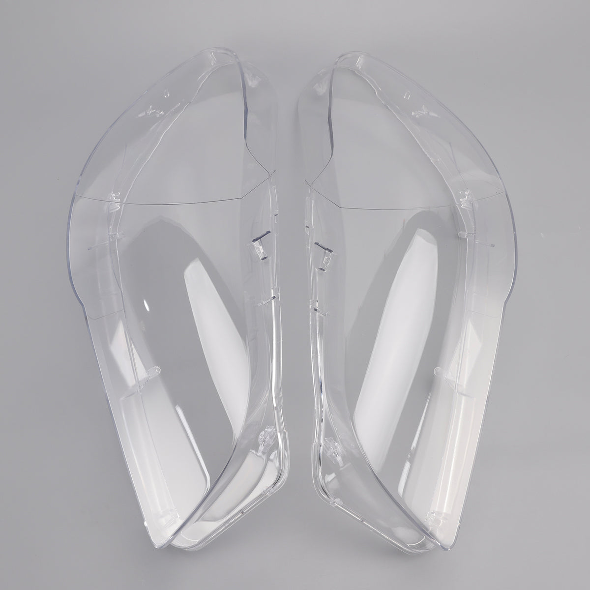 Left+Right Headlight Plastic Cover with Seal Kit For BMW 5 F10 F11 2009-2017