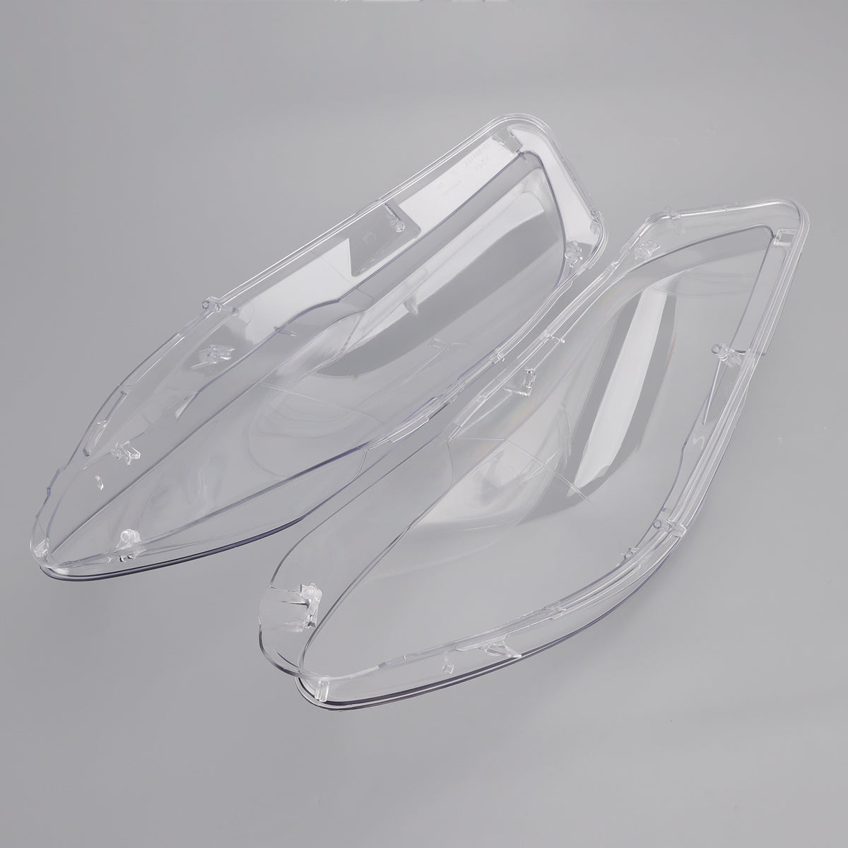 Left+Right Headlight Plastic Cover with Seal Kit For BMW 5 F10 F11 2009-2017