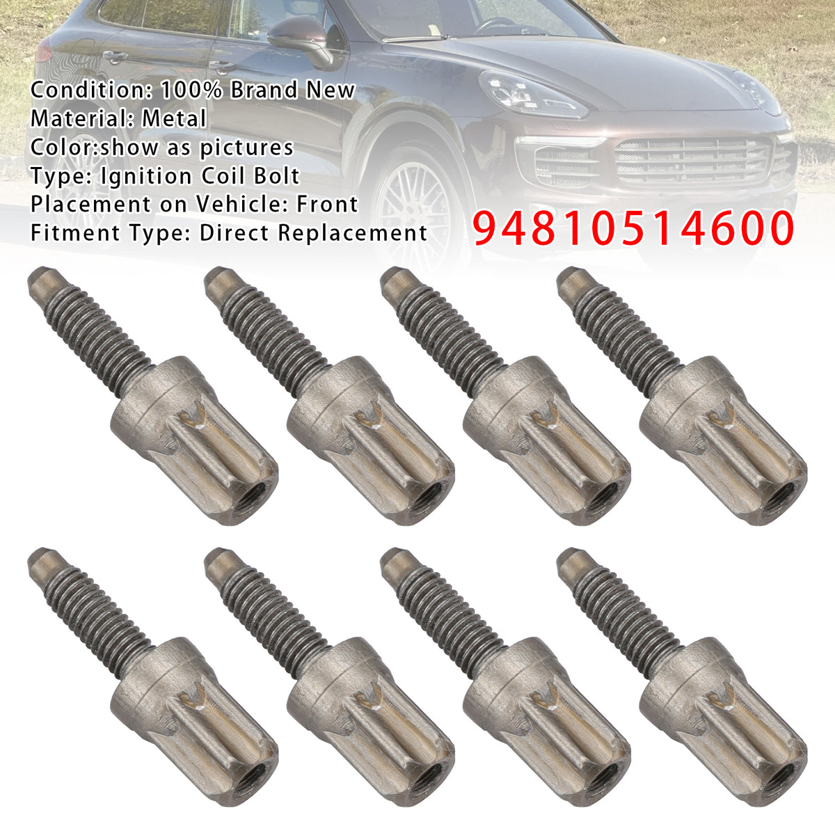 2003-2018 Porsche Cayenne 8PCS Ignition Coil Bolt 948-105-146-00 94810514600 Generic