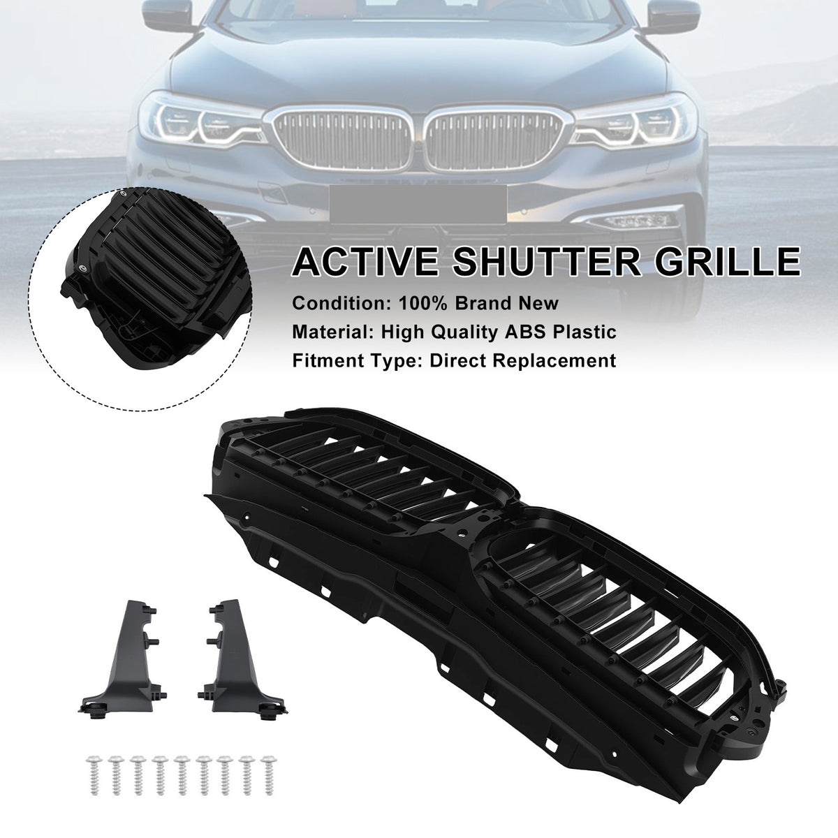 Front Active Grill Shutter 51747497279 Fit BMW G30 G31 2017-2020 51137497281