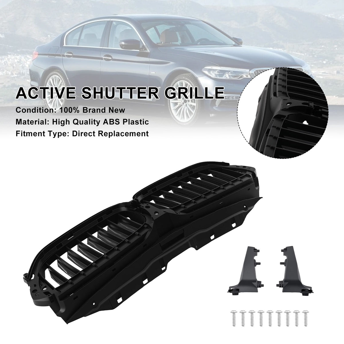 Front Active Grill Shutter 51747497279 Fit BMW G30 G31 2017-2020 51137497281