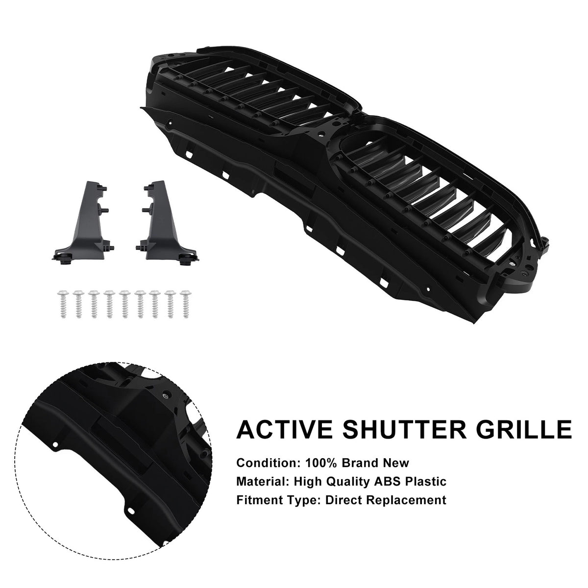 Front Active Grill Shutter 51747497279 Fit BMW G30 G31 2017-2020 51137497281