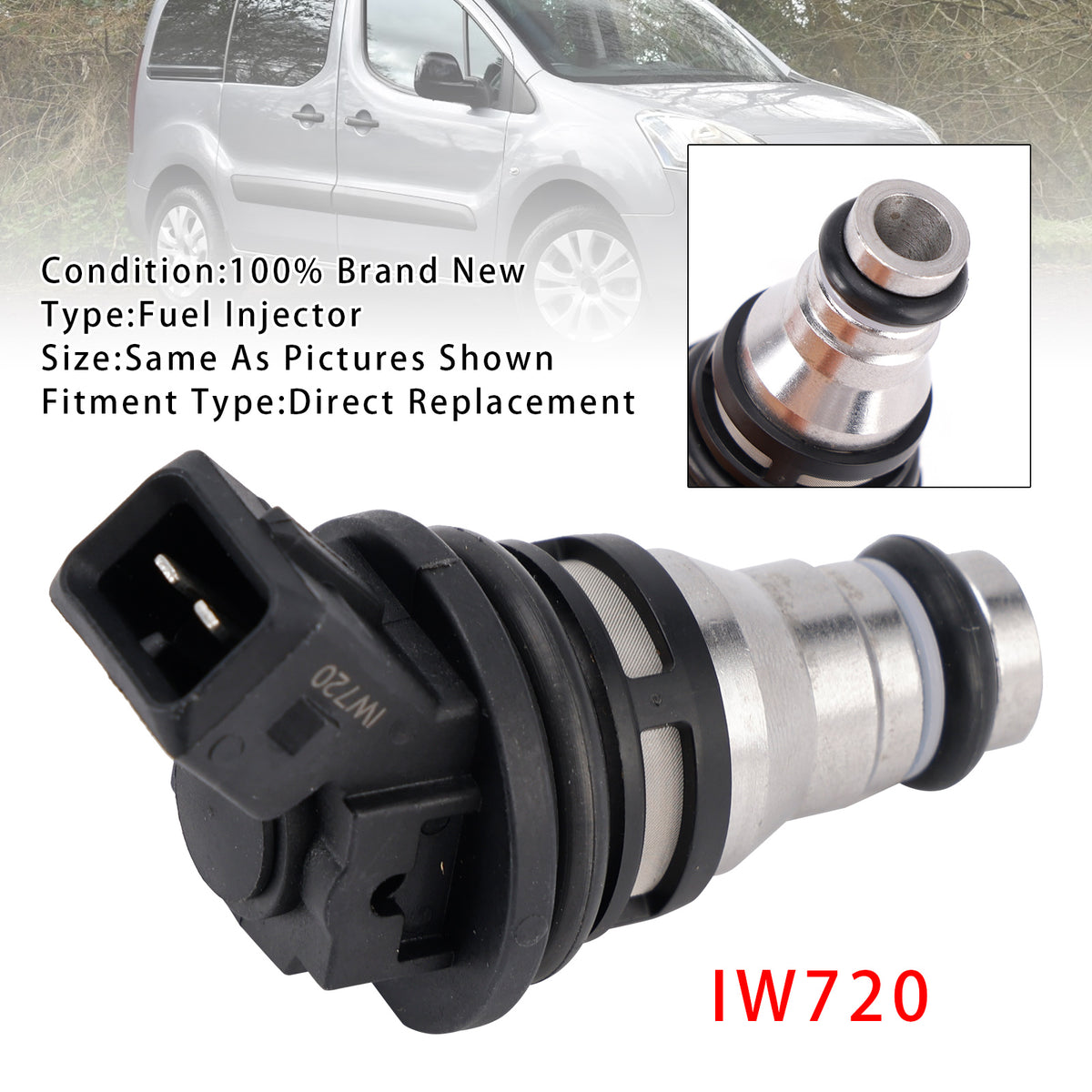 1Pcs Fuel Injector For Citroen Peugeot Fiat 1.8 XU7 1.6 XU5 2.0 XU10J2 IW720