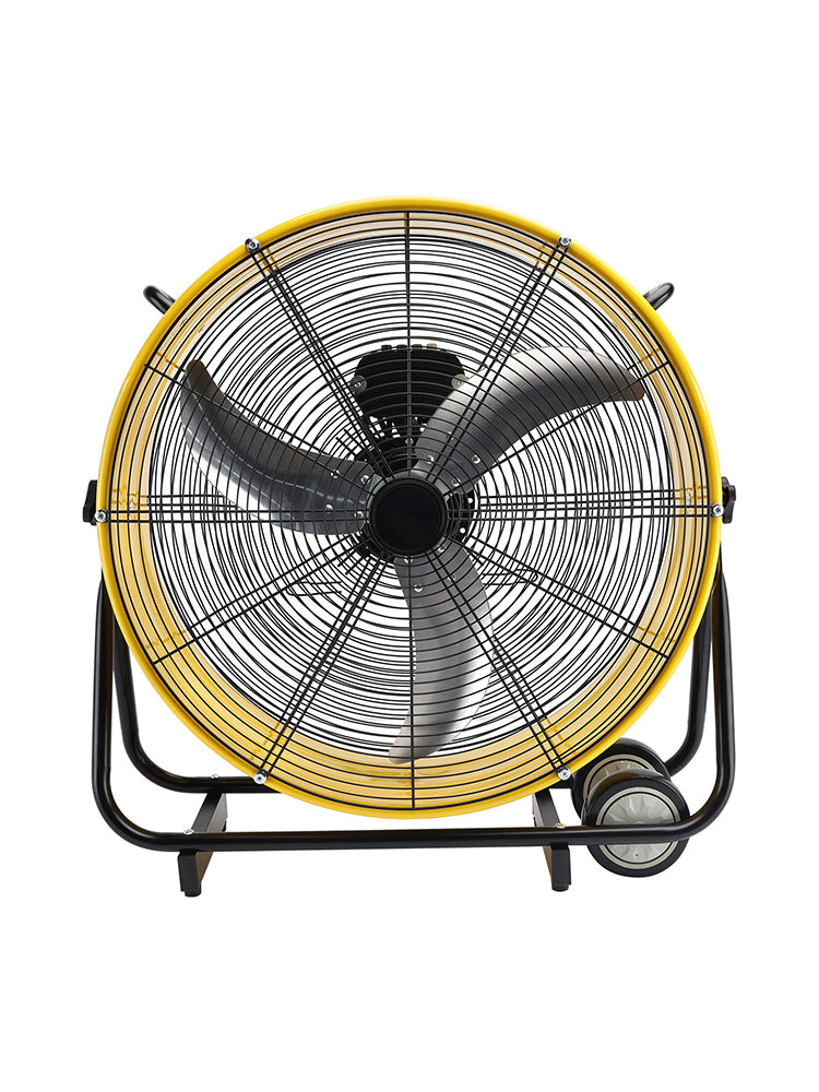 24 Inch Industrial Tilt Drum Fan 3 Velocity Speed 360° Adjustable Floor Fan