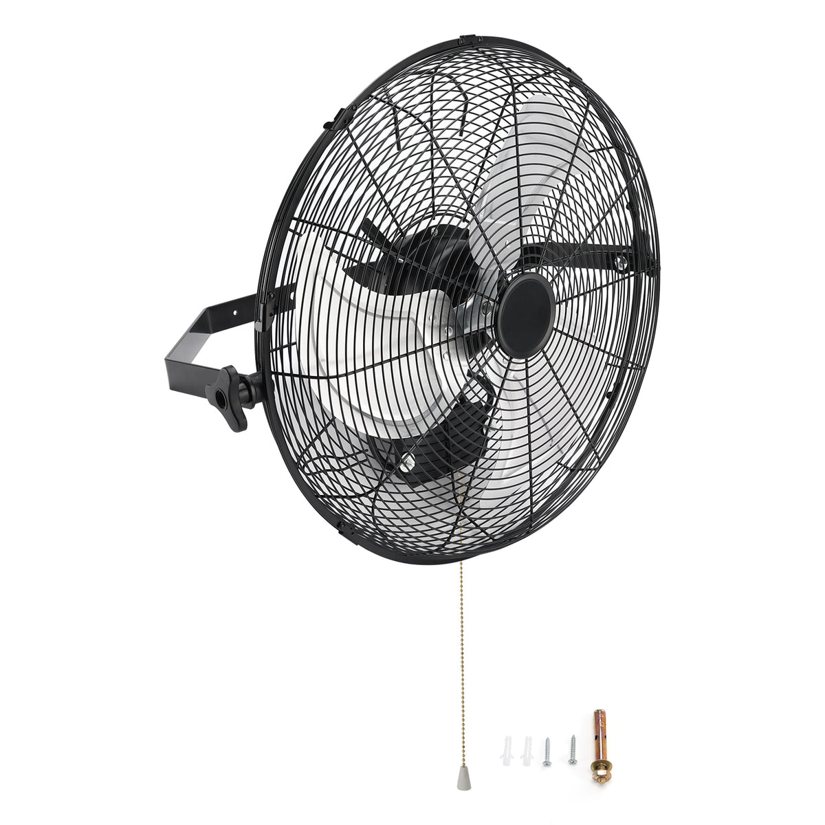18 Inch Industrial Wall Mount Fan Metal 3 Speed Ventilation Shop Fan