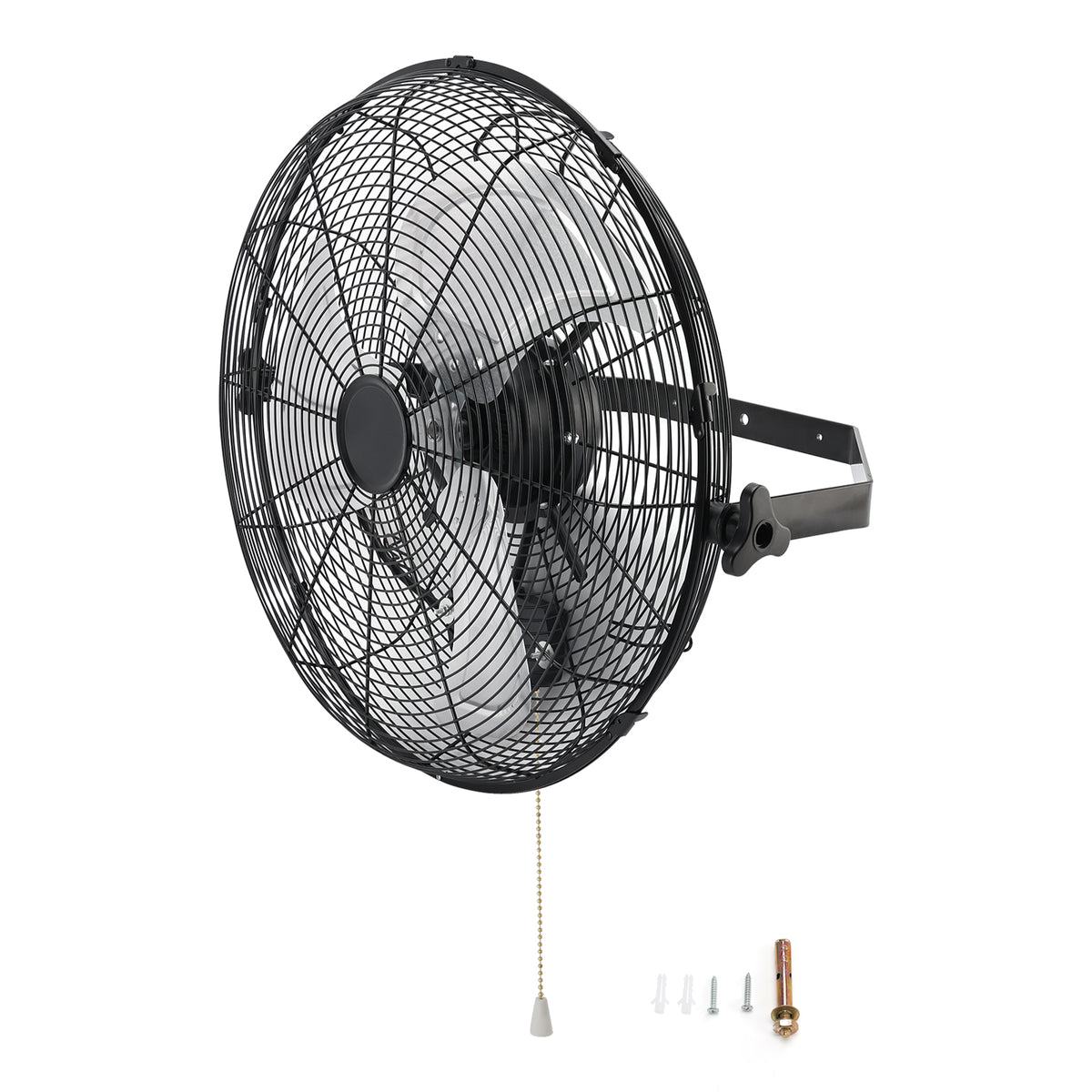 18 Inch Industrial Wall Mount Fan Metal 3 Speed Ventilation Shop Fan