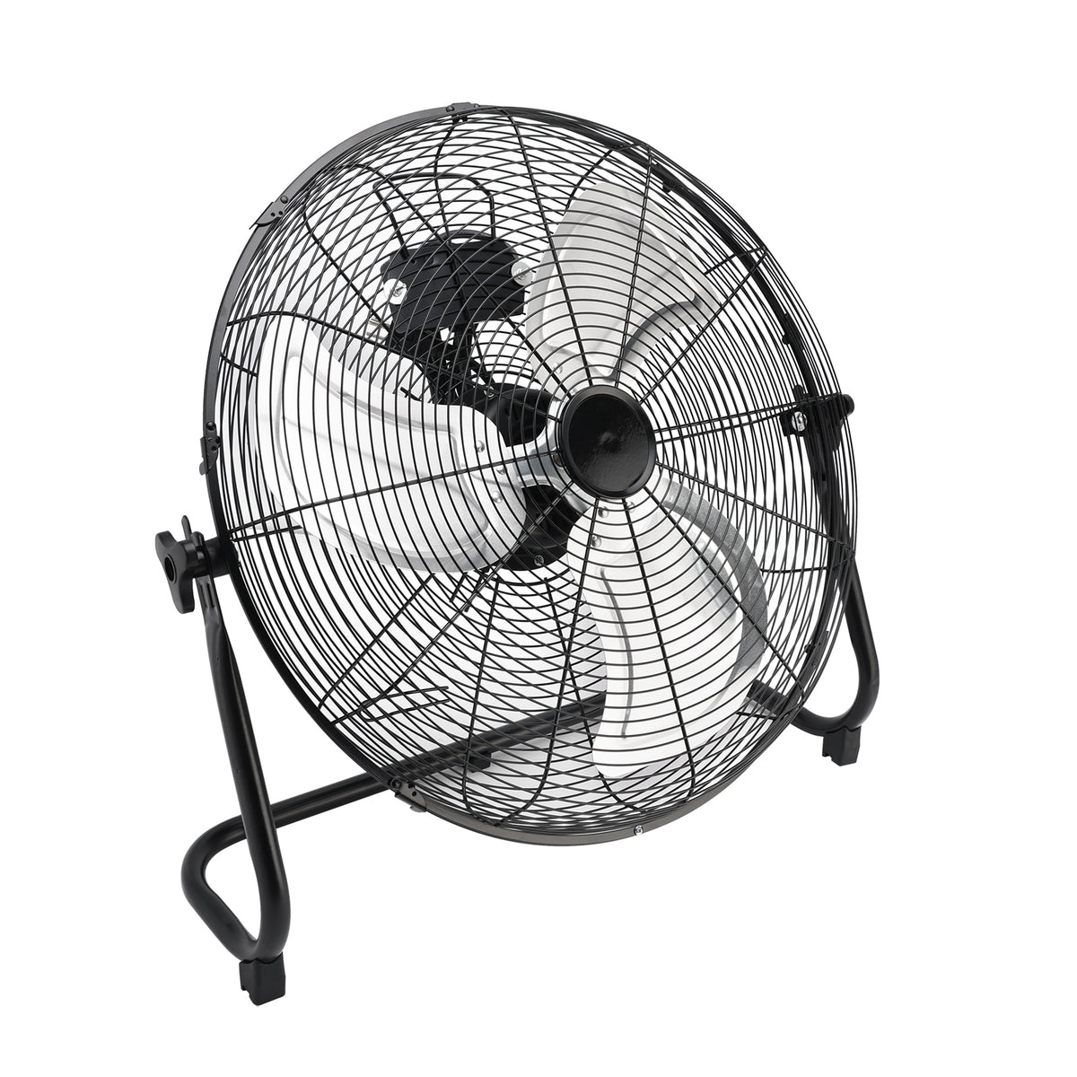 20 Inch High Velocity Industrial Cooling Floor Fan With 3 Speeds Tilt Head
