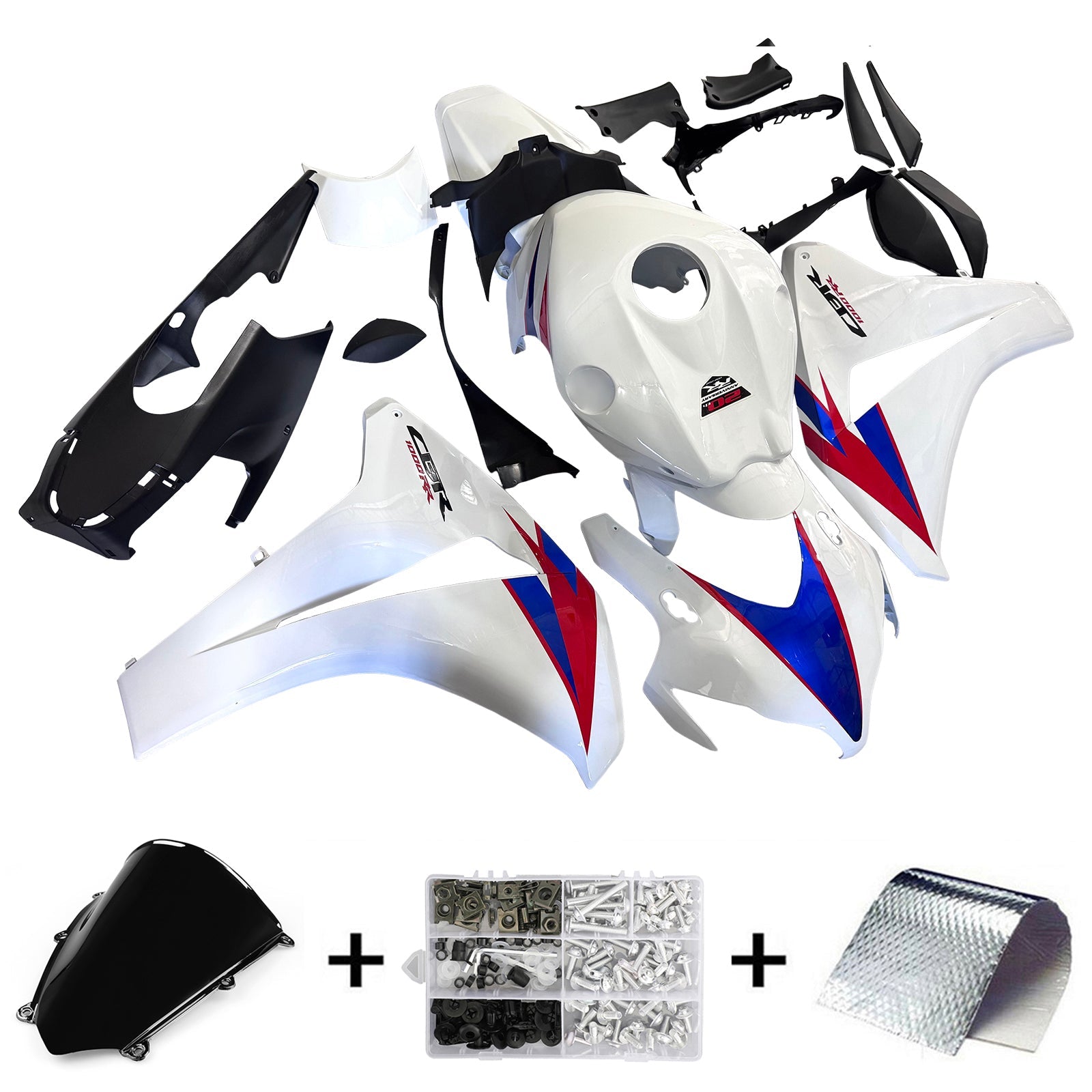 Injection Fairing Kit Bodywork Plastic ABS For Honda CBR1000RR 2008-2011