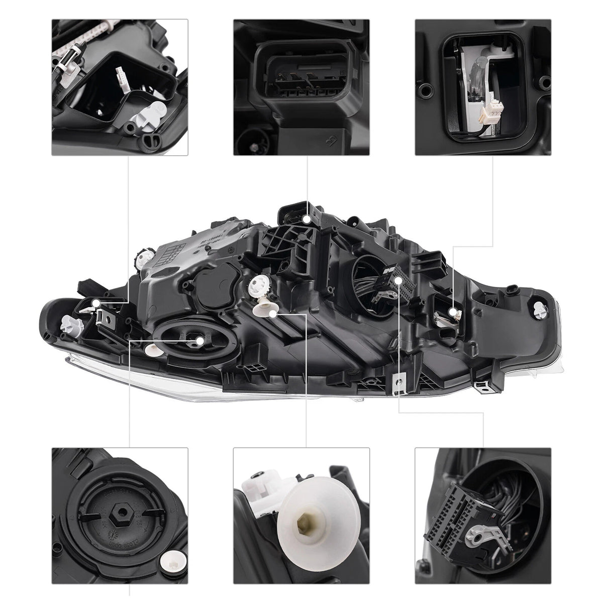 Left LED Headlight 63117419629 For BMW 3 Series F30 F31 2016-2019 Without AFS