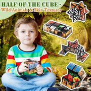 2 In 1 Animal Style Star Cube Magic Cube Set For Kid And Adult Toy Ages 8-12