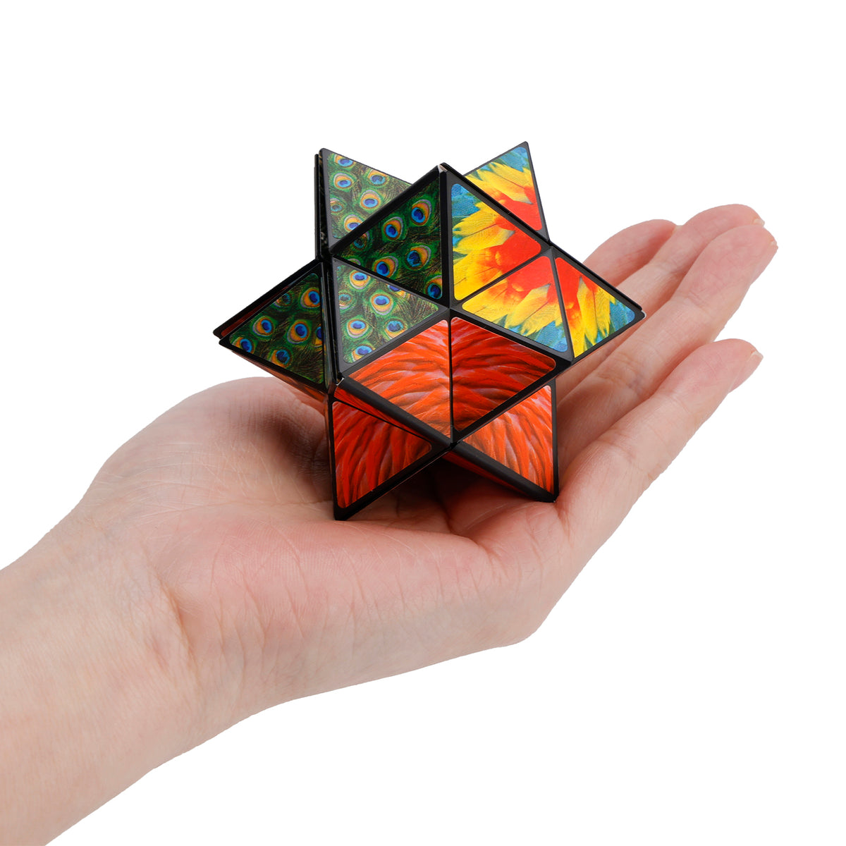 2 In 1 Animal Style Star Cube Magic Cube Set For Kid And Adult Toy Ages 8-12