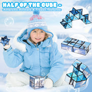 2 In 1 North South Poles Style Star Magic Cube For Kid And Adult Toy Ages 8-12