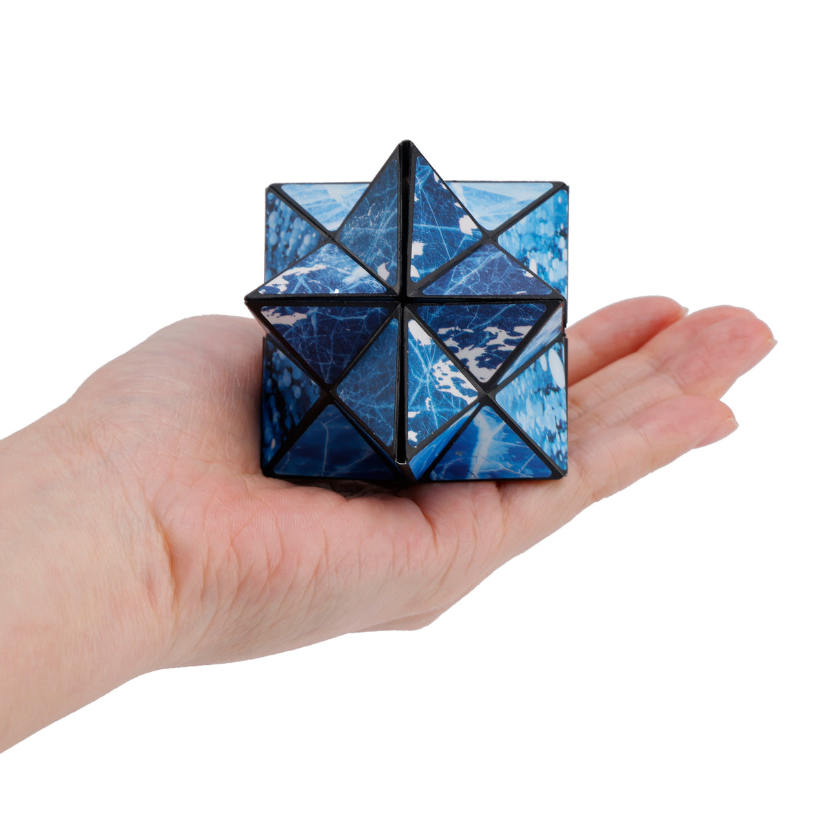 2 In 1 North South Poles Style Star Magic Cube For Kid And Adult Toy Ages 8-12