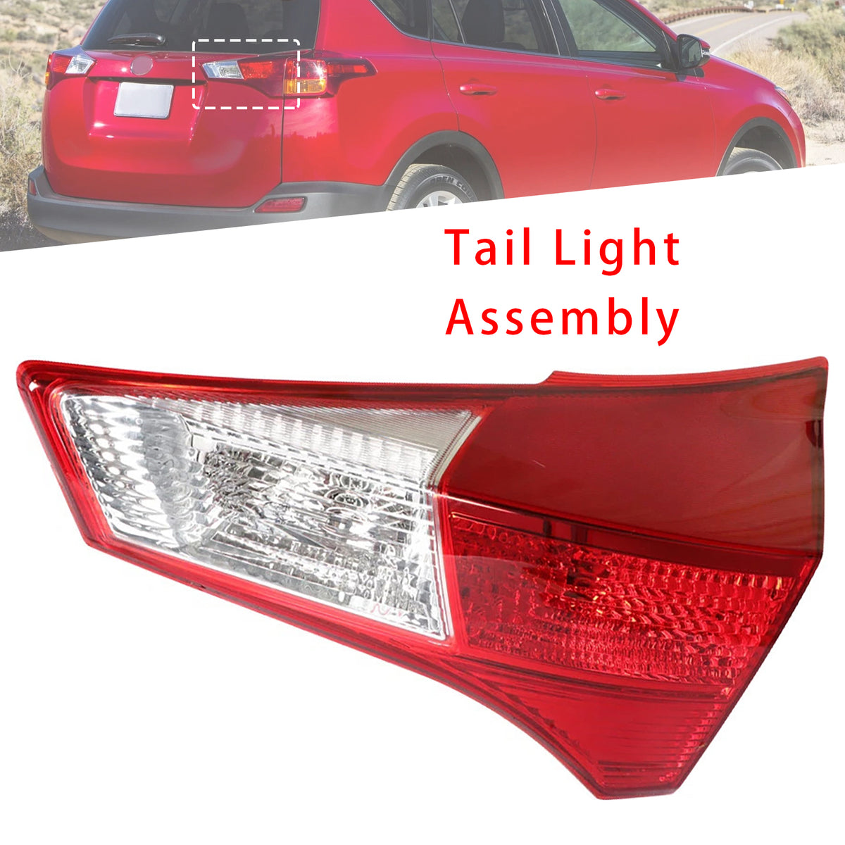 Right Rear Inner Halogen Tail Light Assembly For Toyota RAV4 2013-2015